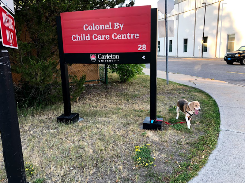 Lamont outside the Colonel By Child Care Centre.