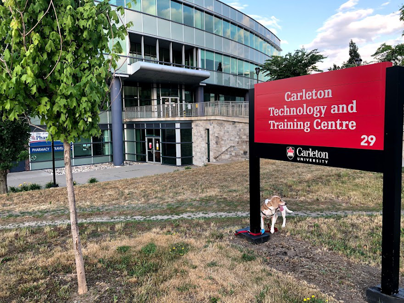 Lamont outside the Carleton Technology and Training Centre.